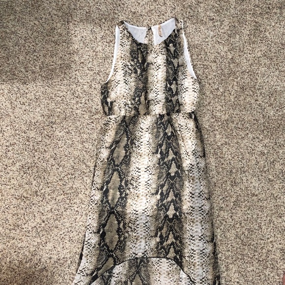 Andrée High Low Snakeskin Maxi Dress - Picture 5 of 8